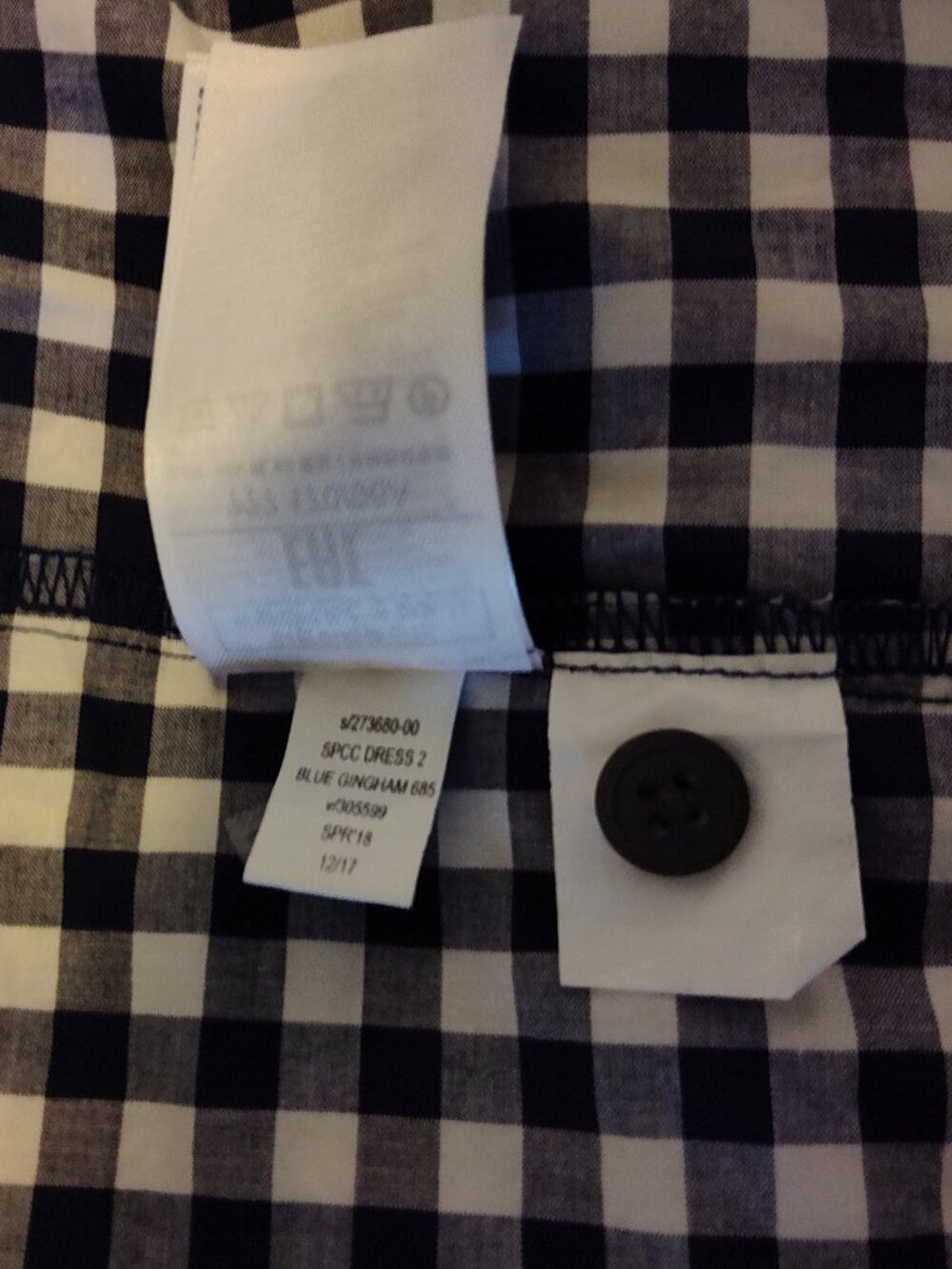 GAP | Sarah Jessica Parker | Gingham Shirtdress sz M - Picture 7 of 7